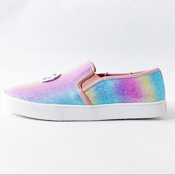Michael Kors Pastel Glitter Ombré Slip On Sneakers - Picture 3 of 8